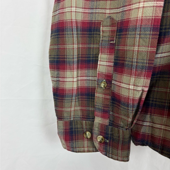 Eddie Bauer plaid lightweight flannel shirt MENS X-Large XL - Picture 3 of 7